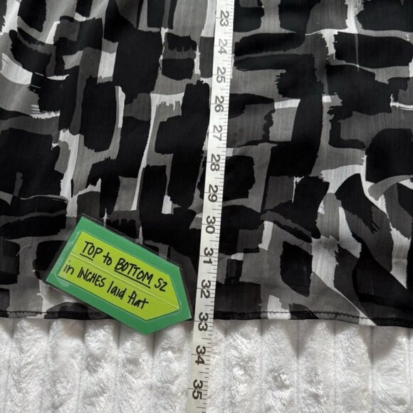 Lane Bryant Swing Tunic Geometric Colorblock Top SZ 14/16 Elastic Waist - Picture 4 of 8